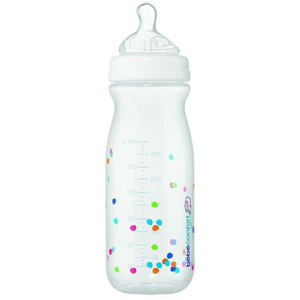 BIBERON 330 ml con tetina L silicona (flujo rápido) 